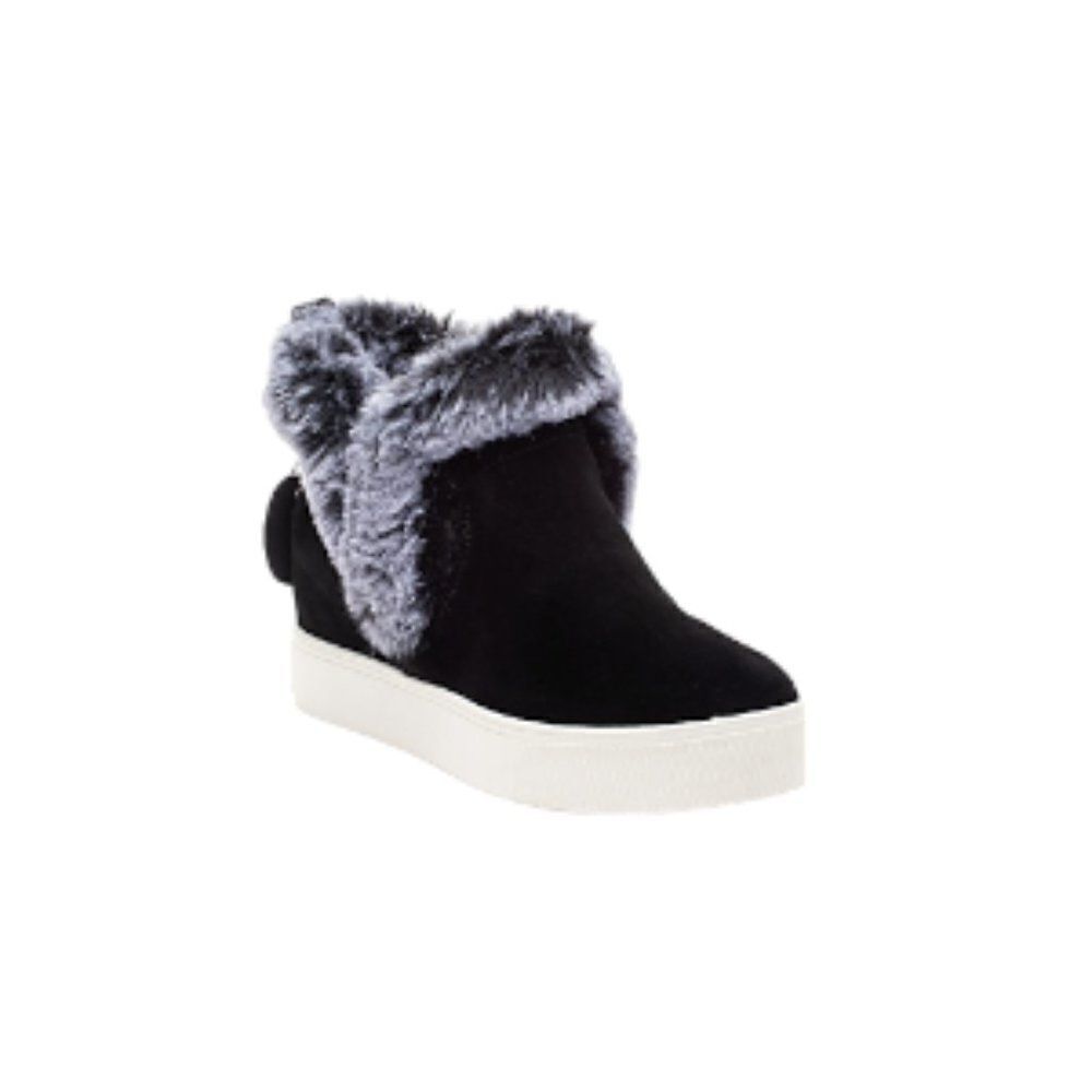 J/Slide Sean Waterproof Faux Fur Cold-Weather Booties in Black 9…
